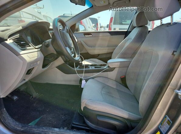 5NPE24AF0JH650610 2018 HYUNDAI SONATA Gray Սալոնի դիմացի տեսք