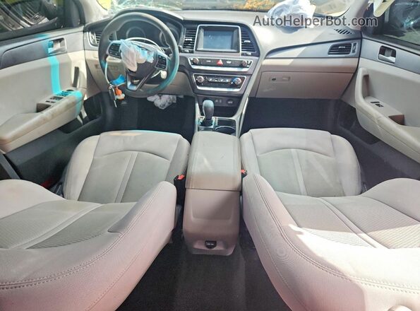 5NPE24AF0JH715567 2018 HYUNDAI SONATA Gray წინა პანელის ხედი