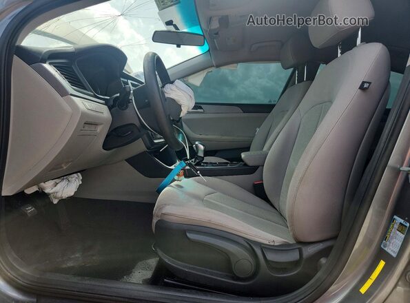 5NPE24AF0JH715567 2018 HYUNDAI SONATA Gray წინა სალონის ხედი