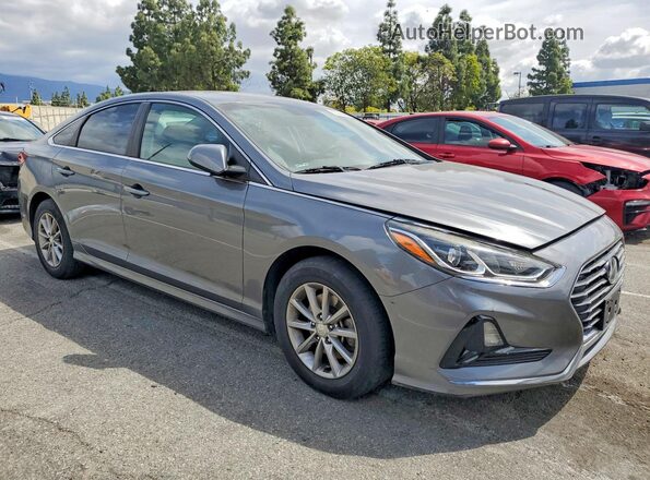5NPE24AF0JH723443 2018 HYUNDAI SONATA Серый Передняя правая четверть