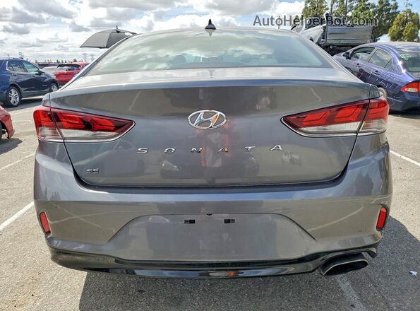 5NPE24AF0JH723443 2018 HYUNDAI SONATA Серый Вид сзади