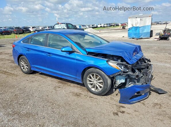 5NPE24AF0KH735318 2019 HYUNDAI SONATA Blue წინა მარჯვენა