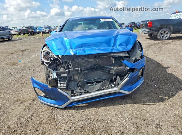 5NPE24AF0KH735318 2019 HYUNDAI SONATA Blue წინა ხედი