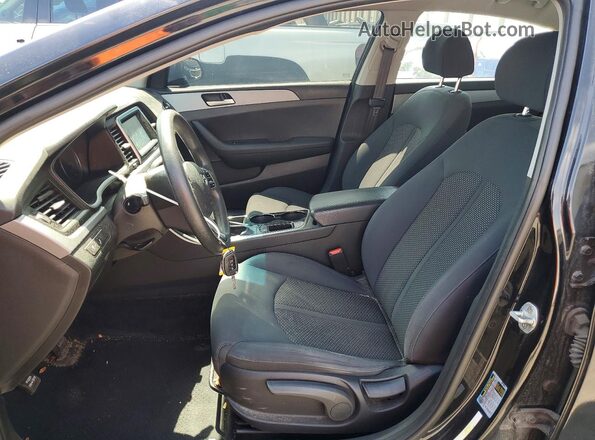 5NPE24AF0KH742656 2019 HYUNDAI SONATA Black Front interior view
