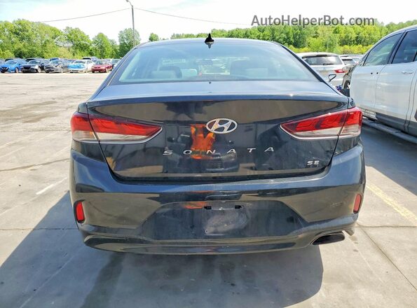5NPE24AF0KH742656 2019 HYUNDAI SONATA Black Rear view