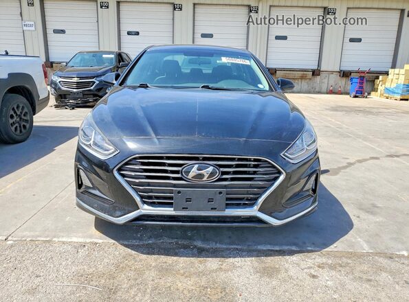 5NPE24AF0KH742656 2019 HYUNDAI SONATA Black Front view