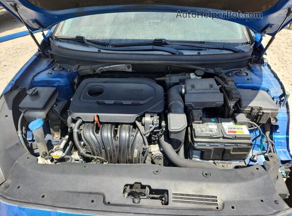 5NPE24AF0KH769792 2019 HYUNDAI SONATA Blue უკანა სალონის ხედი