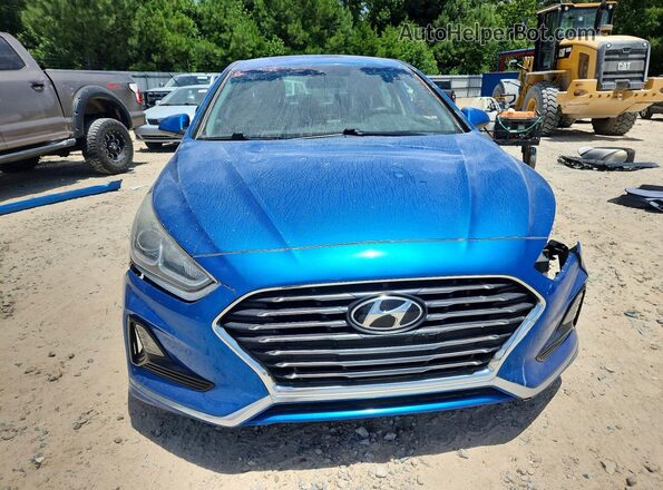 5NPE24AF0KH769792 2019 HYUNDAI SONATA Blue წინა ხედი