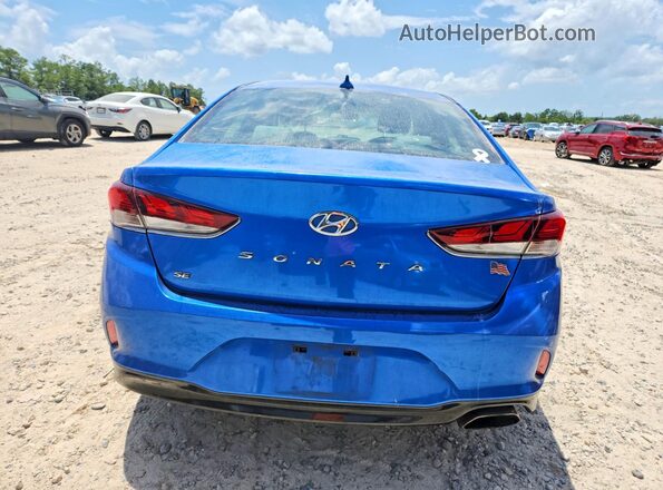 5NPE24AF0KH769792 2019 HYUNDAI SONATA Blue უკანა ხედი