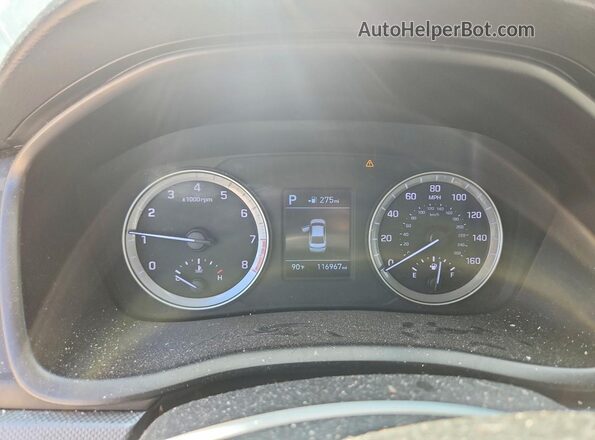 5NPE24AF0KH775401 2019 HYUNDAI SONATA Silver Սարքավորումների վահանակի տեսք