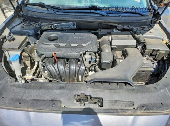 5NPE24AF0KH775401 2019 HYUNDAI SONATA Silver Սալոնի հետևի տեսք