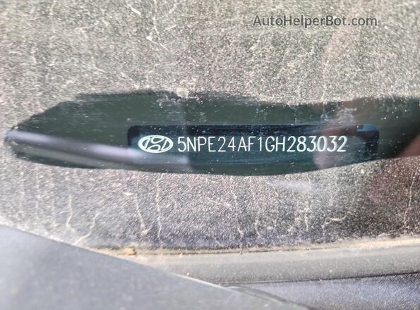 5NPE24AF1GH283032 2016 HYUNDAI SONATA Silver ძრავის განყოფილების ხედი