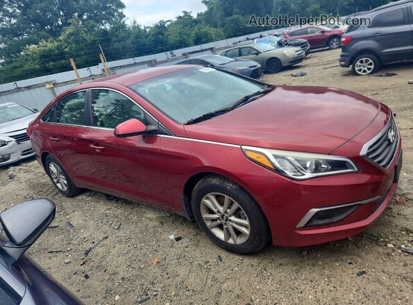 5NPE24AF1GH290448 2016 HYUNDAI SONATA Red Передня права чверть