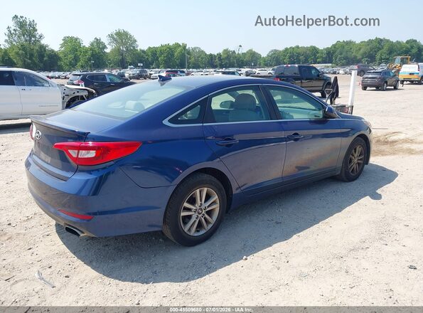 5NPE24AF1GH333251 2016 HYUNDAI SONATA Blue Trasero derecho