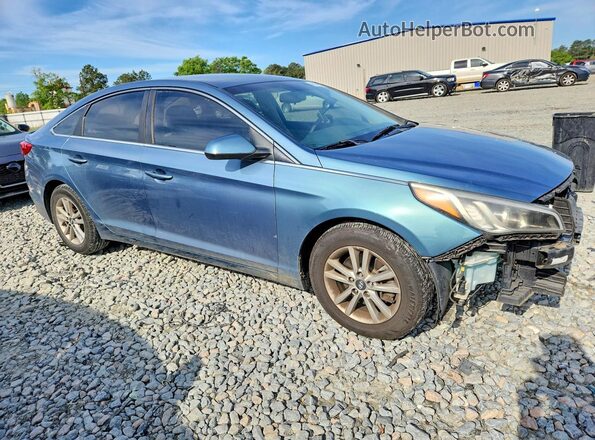 5NPE24AF1GH347974 2016 HYUNDAI SONATA Teal Delantero derecho