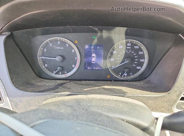 5NPE24AF1GH347974 2016 HYUNDAI SONATA Teal Vista del cuadro de instrumentos