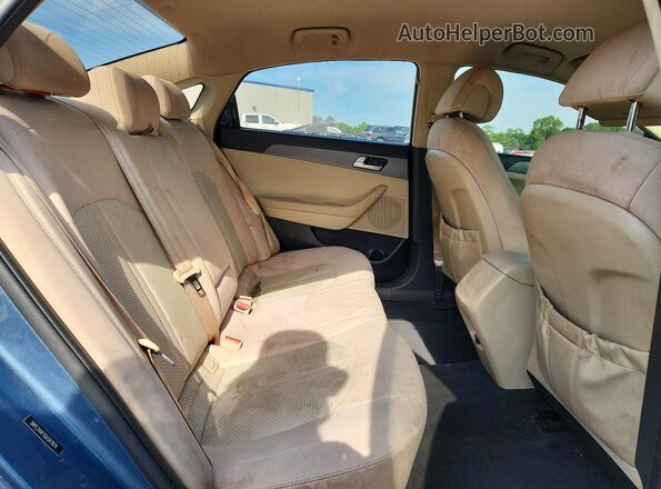 5NPE24AF1GH347974 2016 HYUNDAI SONATA Teal Vista de los asientos traseros