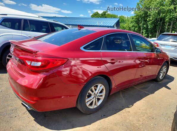 5NPE24AF1GH349076 2016 HYUNDAI SONATA Red Rear right