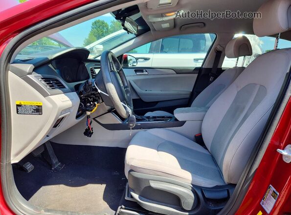 5NPE24AF1GH349076 2016 HYUNDAI SONATA Red Front interior view