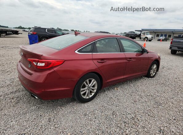 5NPE24AF1GH365763 2016 HYUNDAI SONATA Red Հետևի աջ