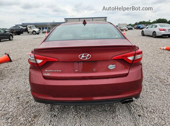 5NPE24AF1GH365763 2016 HYUNDAI SONATA Red Հետևի տեսք