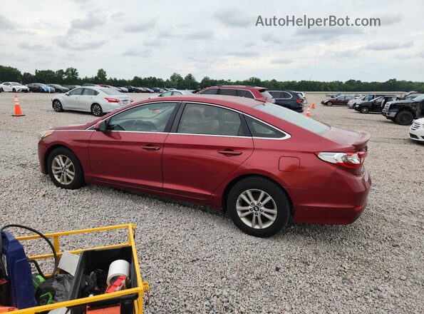 5NPE24AF1GH365763 2016 HYUNDAI SONATA Red Հետևի ձախ