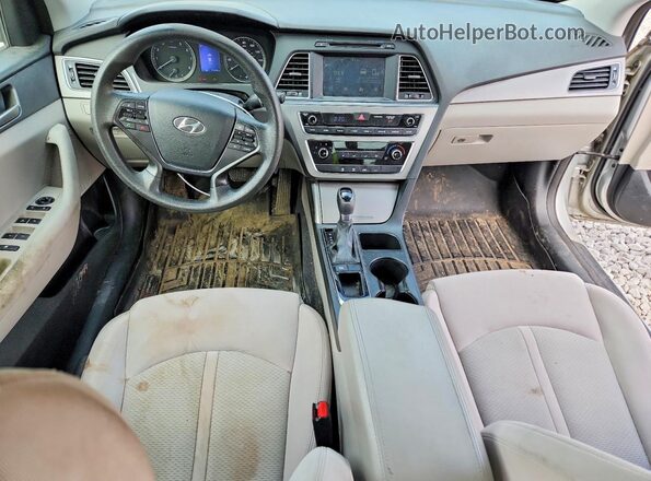 5NPE24AF1GH433897 2016 HYUNDAI SONATA Silver წინა პანელის ხედი