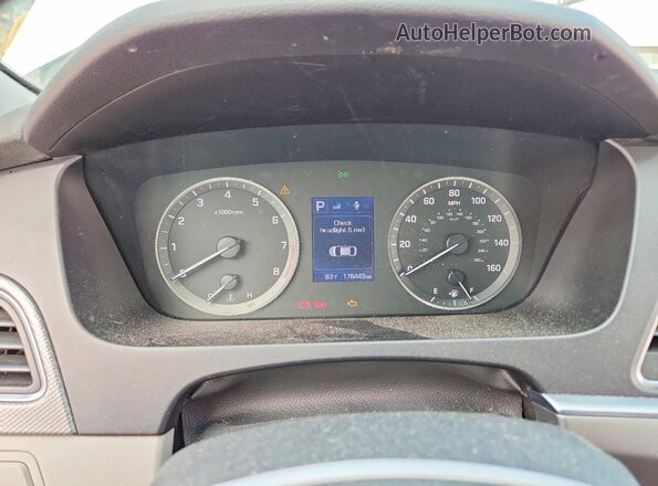 5NPE24AF1GH433897 2016 HYUNDAI SONATA Silver ხელსაწყოთა პანელის ხედი