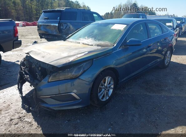 5NPE24AF1HH473477 2017 HYUNDAI SONATA Light Blue Przód lewy