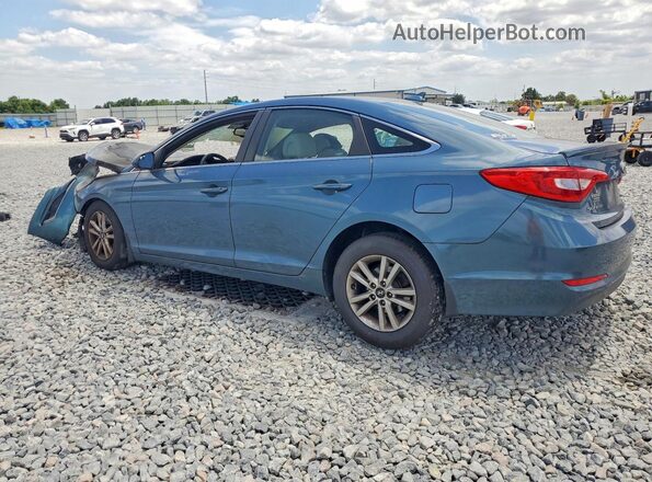 5NPE24AF1HH498590 2017 HYUNDAI SONATA Синий Задняя левая четверть