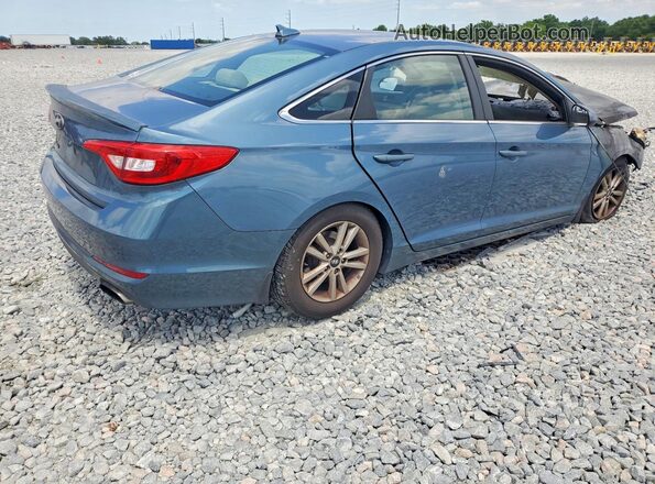 5NPE24AF1HH498590 2017 HYUNDAI SONATA Синий Задняя правая четверть