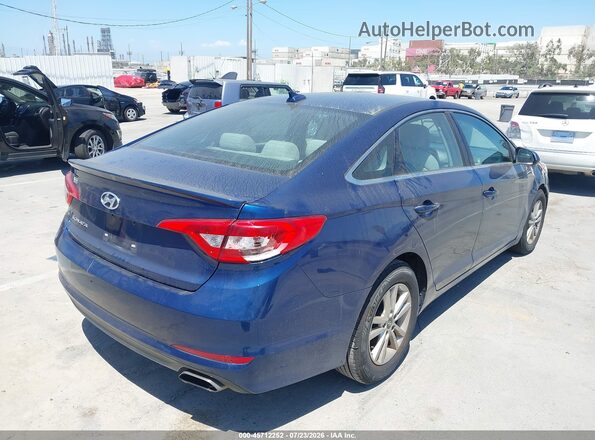 5NPE24AF1HH543219 2017 HYUNDAI SONATA Blue Trasero derecho