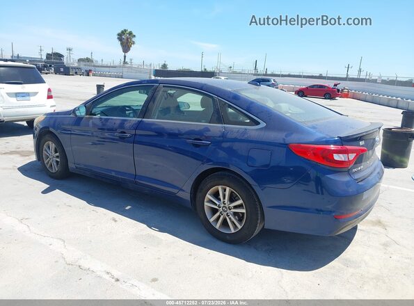 5NPE24AF1HH543219 2017 HYUNDAI SONATA Blue Trasero izquierdo