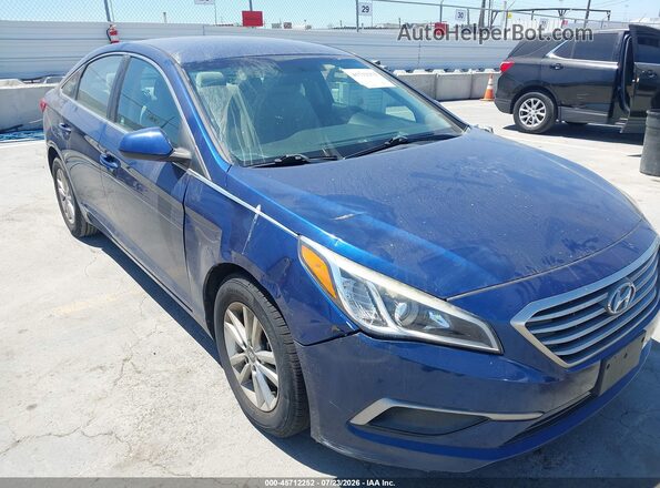 5NPE24AF1HH543219 2017 HYUNDAI SONATA Blue Vista frontal
