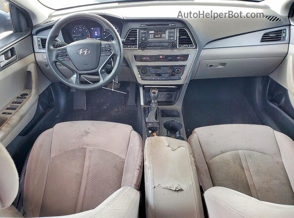 5NPE24AF1HH560490 2017 HYUNDAI SONATA Silver Dashboard view