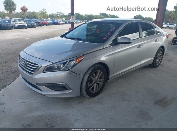 5NPE24AF1HH563955 2017 HYUNDAI SONATA Silver Przód lewy