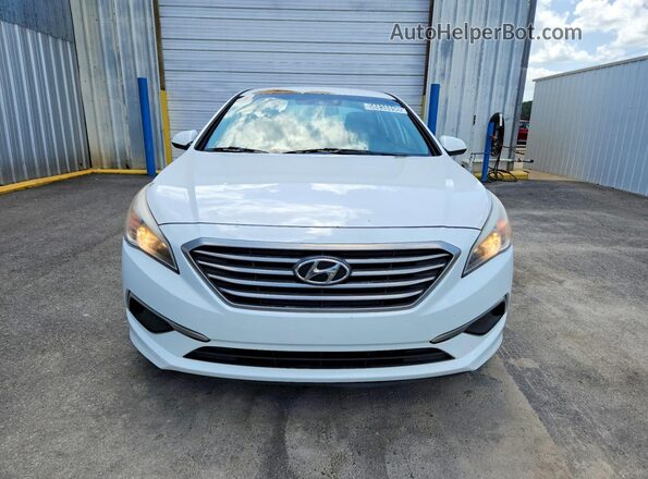 5NPE24AF1HH572087 2017 HYUNDAI SONATA White წინა ხედი