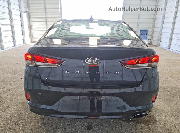 5NPE24AF1JH598534 2018 HYUNDAI SONATA Black Հետևի տեսք