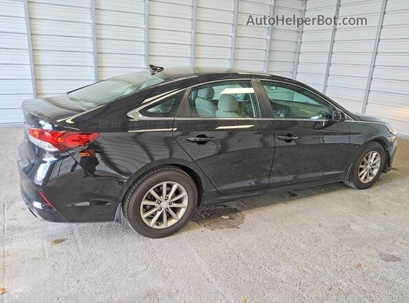 5NPE24AF1JH598534 2018 HYUNDAI SONATA Black Հետևի աջ