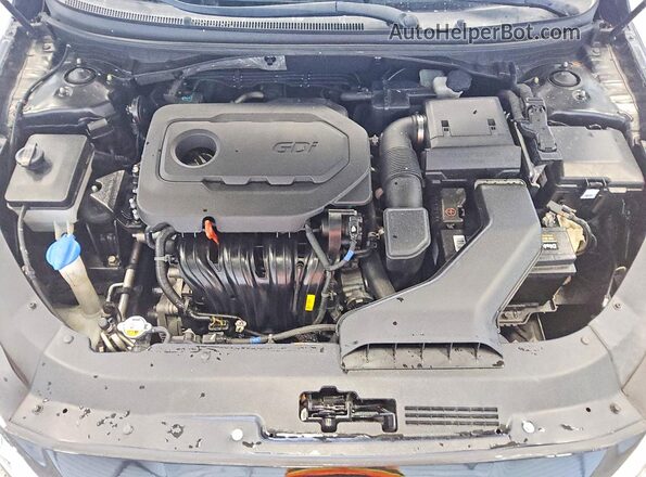 5NPE24AF1JH598534 2018 HYUNDAI SONATA Black Սալոնի հետևի տեսք
