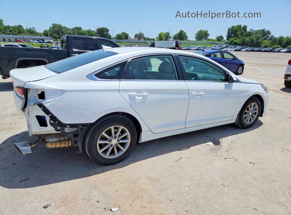 5NPE24AF1JH647215 2018 HYUNDAI SONATA White Trasero derecho