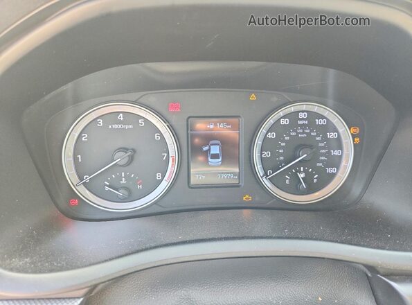 5NPE24AF1JH647215 2018 HYUNDAI SONATA White Vista del cuadro de instrumentos