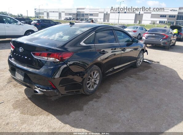 5NPE24AF1JH664306 2018 HYUNDAI SONATA Black Հետևի աջ