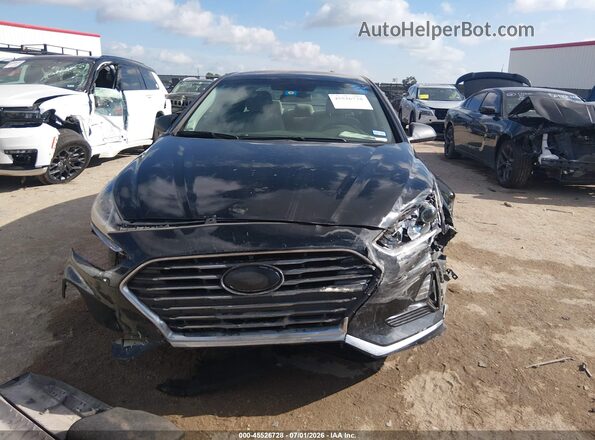 5NPE24AF1JH664306 2018 HYUNDAI SONATA Black Սարքավորումների վահանակի տեսք