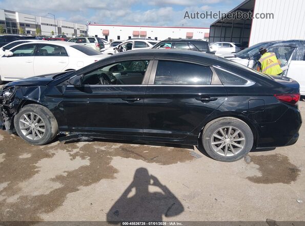 5NPE24AF1JH664306 2018 HYUNDAI SONATA Black Սալոնի 360 աստիճան տեսք