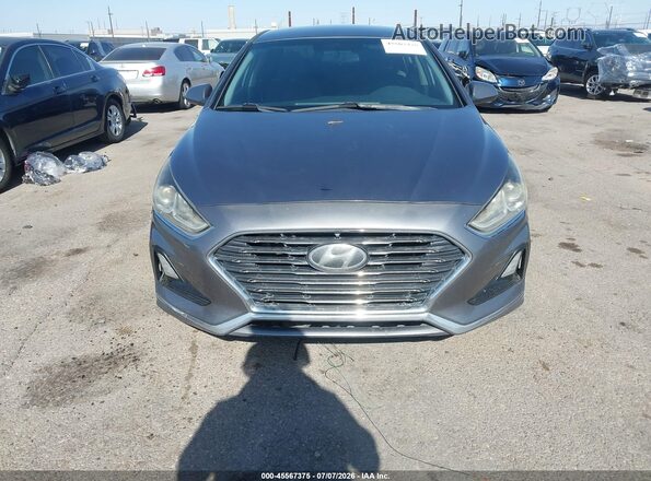 5NPE24AF1JH668498 2018 HYUNDAI SONATA Gray წინა ხედი