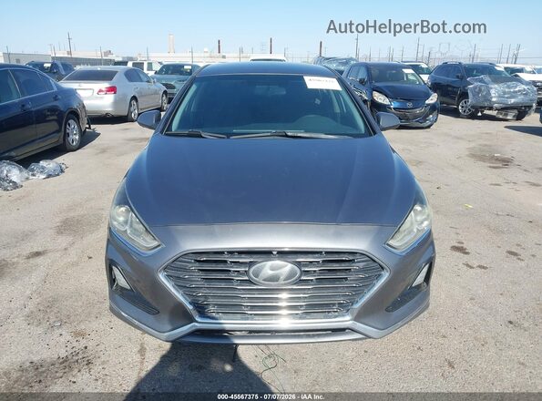 5NPE24AF1JH668498 2018 HYUNDAI SONATA Gray წინა პანელის ხედი
