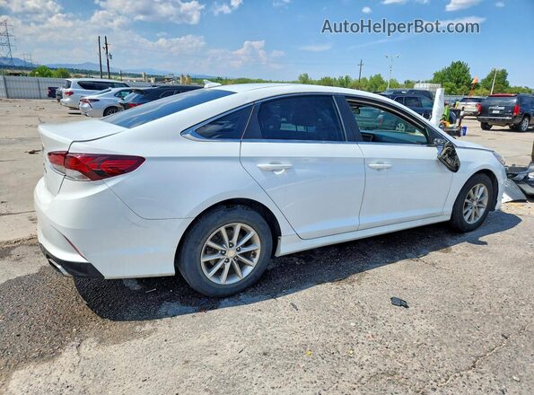 5NPE24AF1JH685155 2018 HYUNDAI SONATA White Задня права чверть