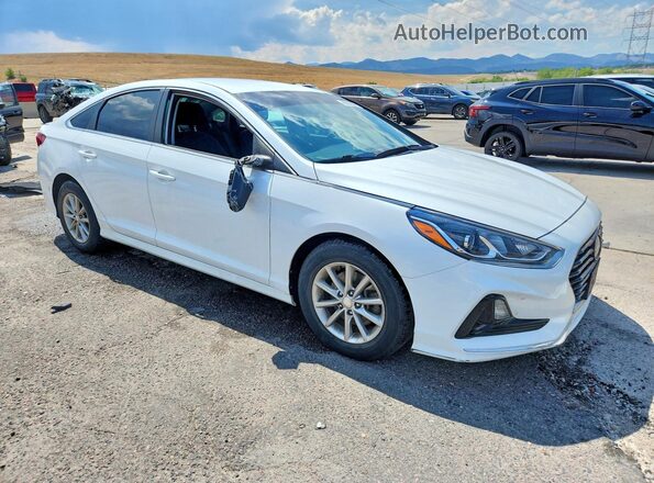 5NPE24AF1JH685155 2018 HYUNDAI SONATA White Передня права чверть