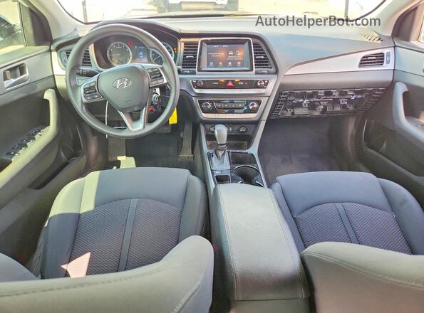 5NPE24AF1JH685155 2018 HYUNDAI SONATA White Вид панелі приладів